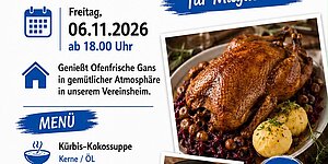 Zu den Newsdetails: Gänseessen für Mitglieder