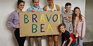 Zu den Newsdetails: RTC Jugend als Fanclub von Beatriz Haddad Maia