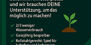 Zu den Newsdetails: Neue Allwetterplätze 2027 - Jetzt spenden!
