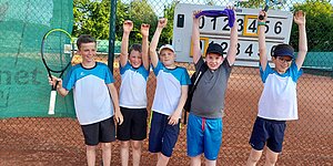 Zu den Newsdetails: Super Sommersaison 2022 - SPG Mannschaft Kids Cup U12 TC Affalterbach/ RTC Marbach erneut Gruppensieger