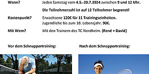 Zu den Newsdetails: Schnuppertraining 2024